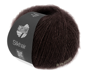 Lana Grossa silke mohair - sortbrun